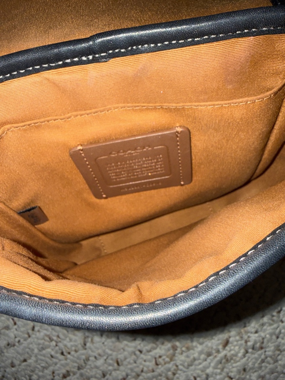 Coach Black Signature Canvas Crossbody Bag - Picture 4 of 5